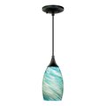 Vaxcel International Milano Mini Pendant Celeste Wave Glass P0171